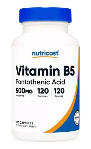 Acido Pantotenico Mg Vitamina B Capsulas Nutricost O Sabor