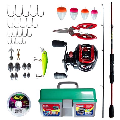 Kit Pesca Completo Vara Carretilha E Acess Rios P S Madeiramadeira