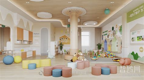 Modern Kindergarten Classrooms 3d Model Download Model Id 426909925 1miba