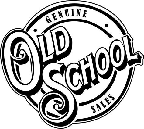 Old School Logo Old School Fonts Retro Logo Design Typographic Logo