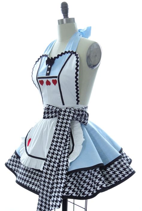 Retro Apron Alice In Wonderland Sexy Womans Aprons Vintage