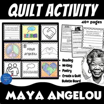 Maya Angelou Create a Quilt | Black History Month Lessons Biography Poem