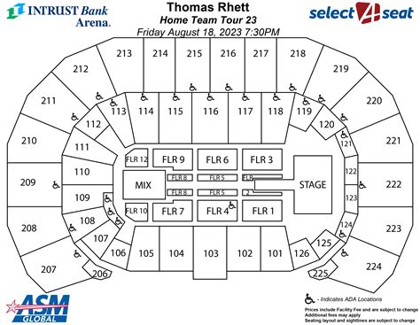 Seating Charts | Events & Tickets | INTRUST Bank Arena