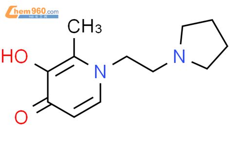742685 28 5 9ci 3 羟基 2 甲基 1 2 1 吡咯烷 乙基 4 1H 吡啶酮CAS号 742685 28 5