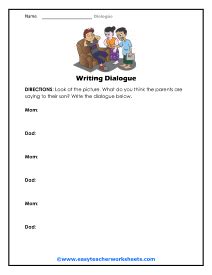 Dialogue Worksheets