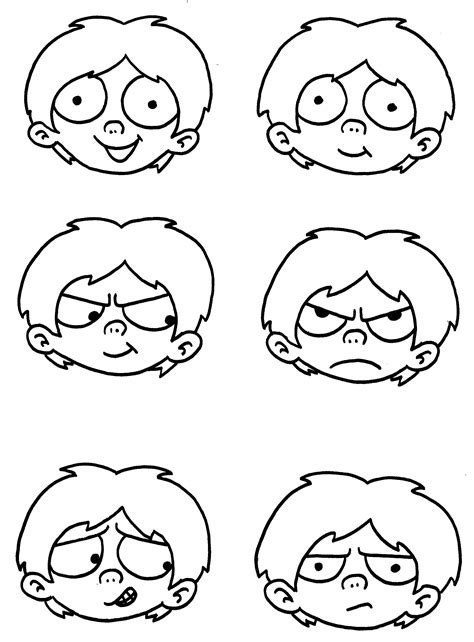 Different Facial Expressions Drawing at GetDrawings | Free download