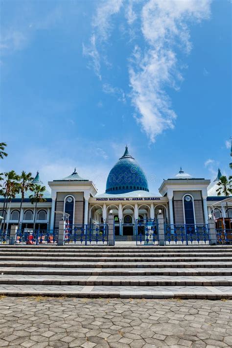 Surabaya Great Mosque Masjid Al Akbar In Indonesian In The City Of