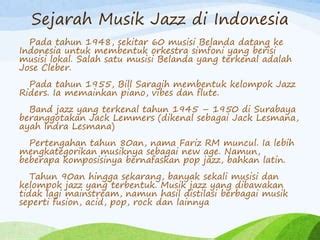 Seni Budaya Musik Jazz Ppt