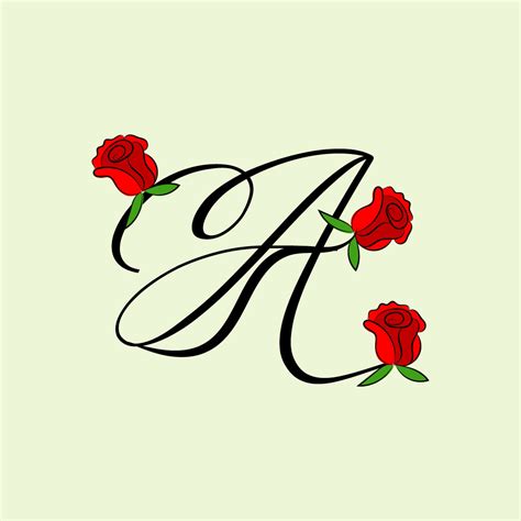 Free Rose A Letter Logo - MasterBundles