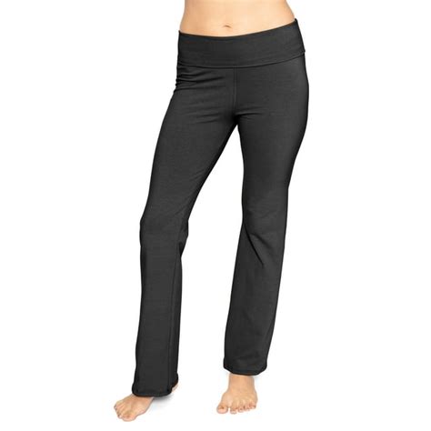 stretch  comfort womens foldover yoga pant adult small