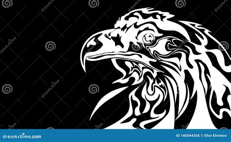 Abstract Black And White Eagle Styling Ilustraci N Del Vector