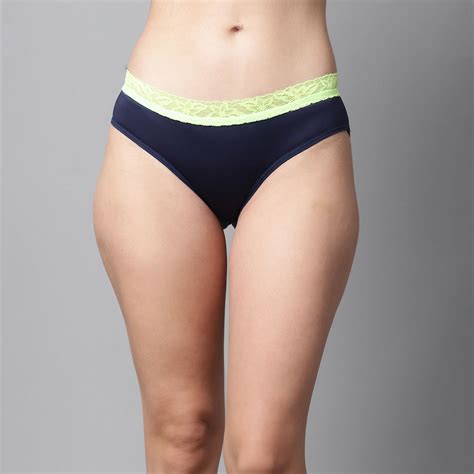 Buy Prettycat Women Blue Solid Mid Rise Sexy Bikini Panty Online