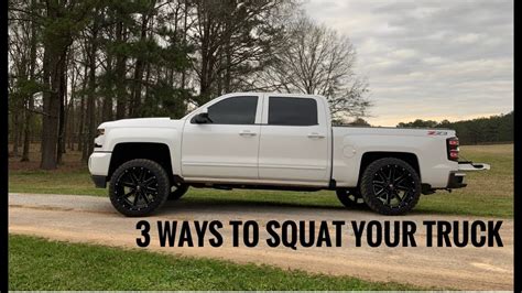 3 Ways To Squat Your Truck Youtube