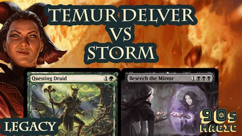 Temur Delver Vs Storm Mtg Legacy Youtube