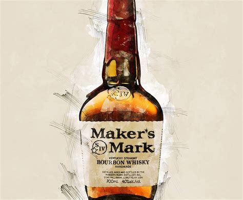 Makers Mark Kentucky Straight Bourbon Whiskey Handmade Etsy