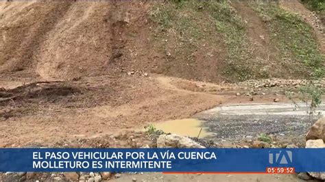 La Vía Cuenca Molleturo estuvo cerrada por 10 horas debido a