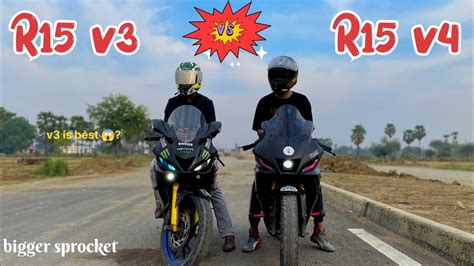 Who WINS Yamaha R15 V4 Vs R15 V3 EPIC Drag Race Top End Battle