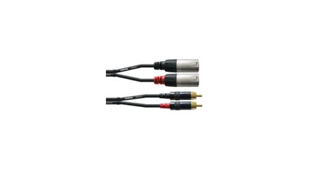 Cordial RCA XLR Dual Kabel M M 1 5 M INTRO Dobbel RCA XLR Kabel