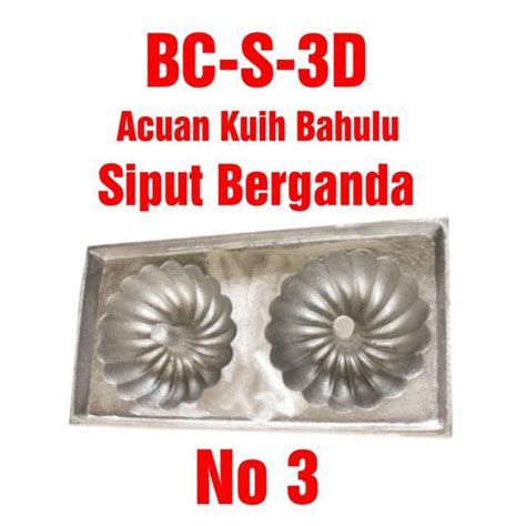 Acuan Kuih Bahulu Jelly Mould Bahulu Mould Aluminium Putar Pusing