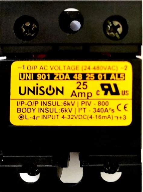 Unison Vdc Solid State Relay Model Name Number Uni Zda