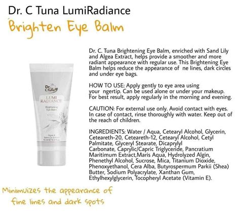 Farmasi Dr C Tuna Lumi Radiance Linemix Match Or Buy The Set