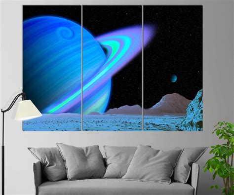 Abstract Space Canvas Print Nasa Wall Decor Space Wall Art Planet