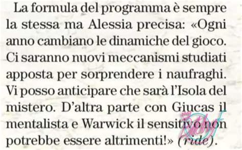 Isola Dei Famosi Alessia Marcuzzi Svela Le Novit Della Nuova Edizione