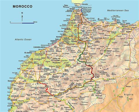 Mapa Politico De Marruecos