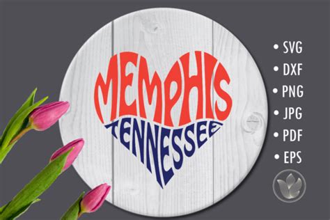 Memphis Tennessee Word Art Svg Cut File Graphic By Digitaldesignslaura