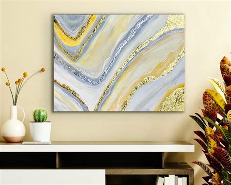 Abstract Painting Gold on Carousell