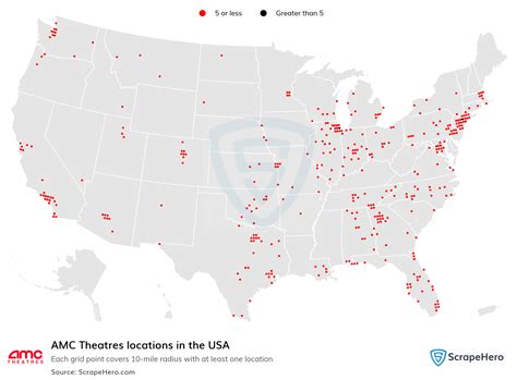 Number of AMC Theatres locations in the USA in 2026 | ScrapeHero