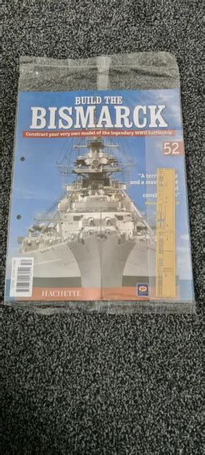 HACHETTE BUILD THE Battleship Bismarck Scale 1 200 Part 52 EUR 11 84