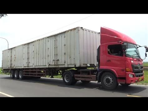 Besar Panjang Truck Trailer Container Tronton Wing Box Hino