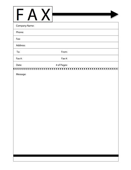 Modern Fax Cover Sheet Template 5 Myfax