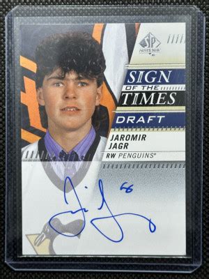 Jaromir Jagr 20 21 SP Authentic Sign Of The Times MCP