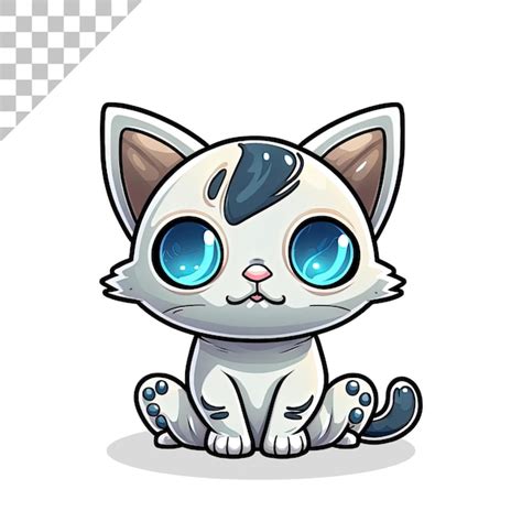 Ilustraci N De Dibujos Animados Lindo Gato Archivo Psd Premium