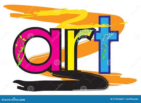 Art word pop art stock illustration. Illustration of imagination - 57352669