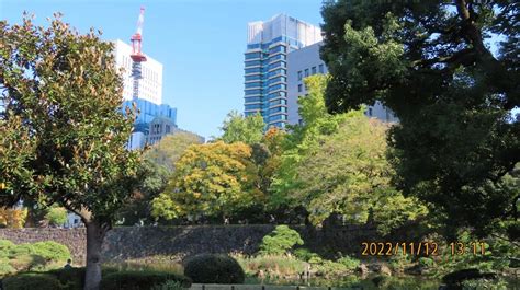 『久し振りに紅葉の日比谷公園を訪問④第一花壇のバラ見物より心字池へ』丸の内・大手町・八重洲東京の旅行記・ブログ By Tsunetaさん