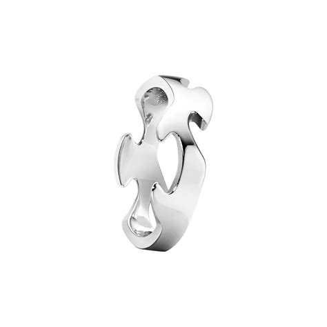 Fusion Centerring 18K Hvidguld Georg Jensen Dirks Jewellery