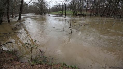 Calfkiller River At Flood Stage Blue Spring Road White County