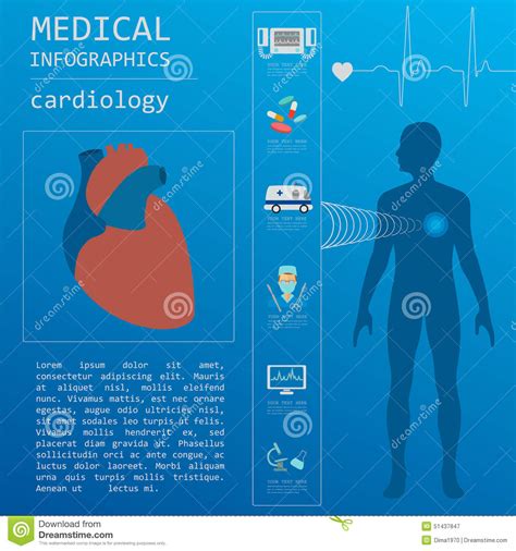 Infographic Medisch En Gezondheidszorg Cardiologieinfographics Vector