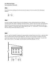 Homework 2 Tension Members Solution Pdf CIVL 4650 Steel Design