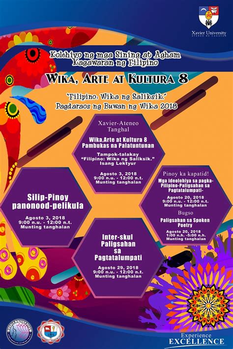 xavier university buwan ng wika wika arte  kultura