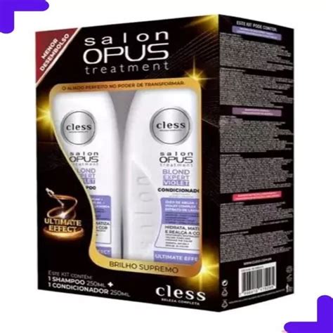 Kit Shampoo E Condicionador Salon Opus Blond Violet 250ml Ca MercadoLivre