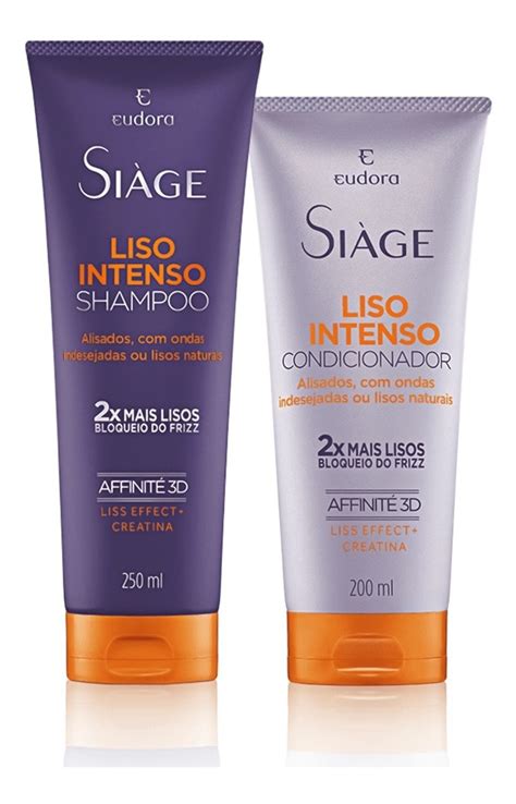 Kit Liso Intenso Shampoo Condicionador Sem Sal Eudora MercadoLivre