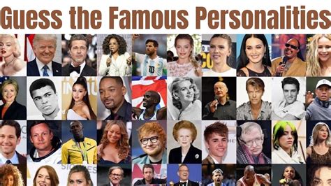 Guess Who The Famous People Game Speaking About Pe, 60% OFF