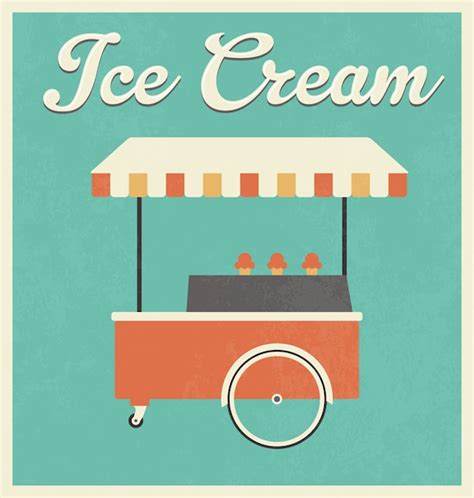 Free Vector | Vintage ice cream background