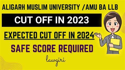 Amu Ba Llb Cut Off Score Required For Aligarh Muslim University Ba