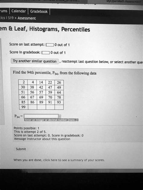 Solved Onanaeth Fuums Calendar Gradebook Ics Assessment M Leaf