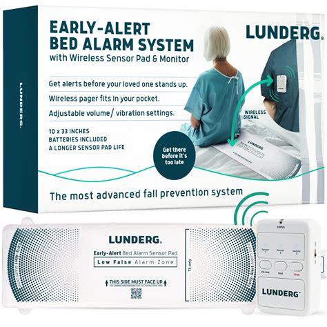 Buy Lunderg Early Alert Bed Alarm For Elderly Adults Wireless Bed